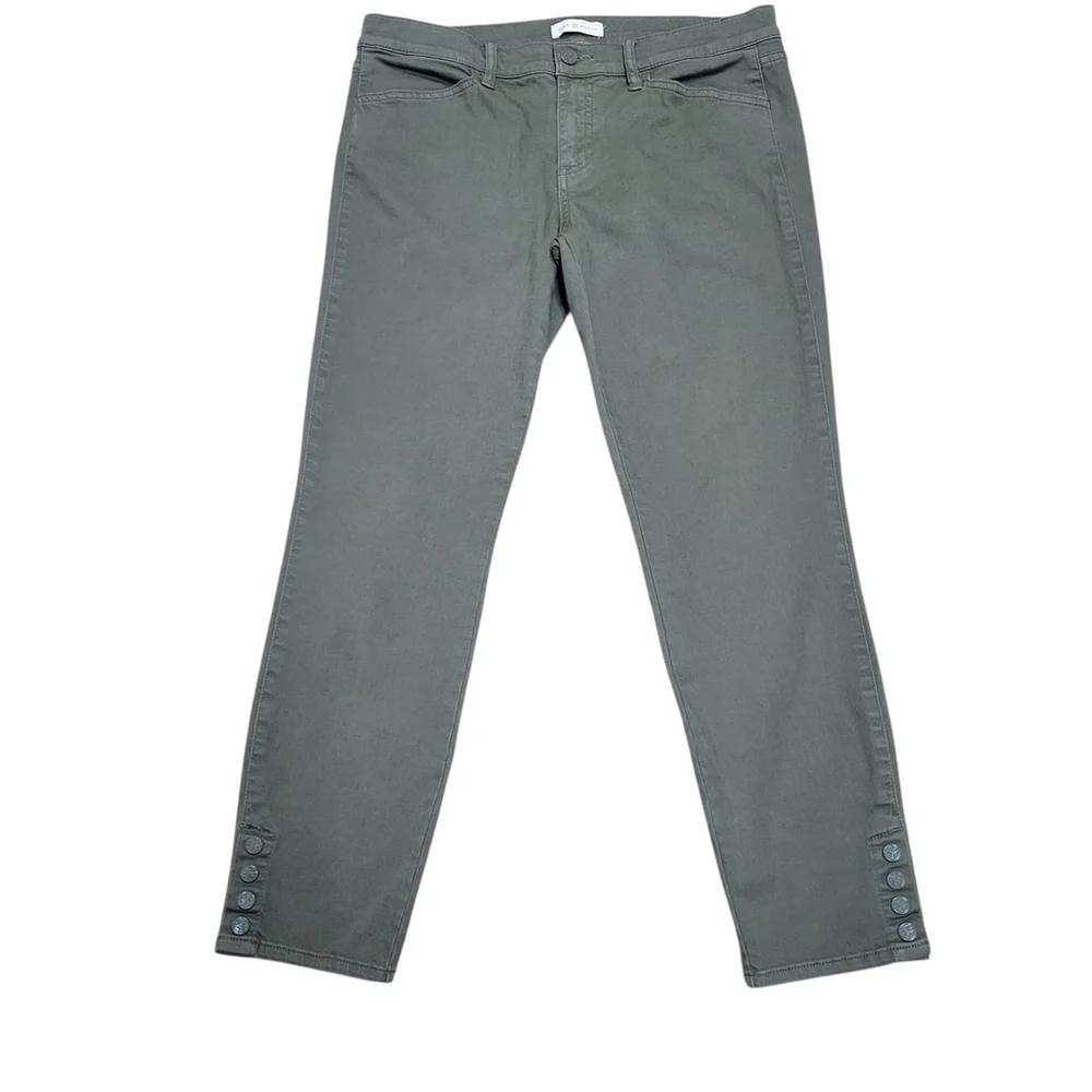Tory Burch Women's Ankle Snap Straight Pants Medium Waist 34 Inseam 28 Excellent